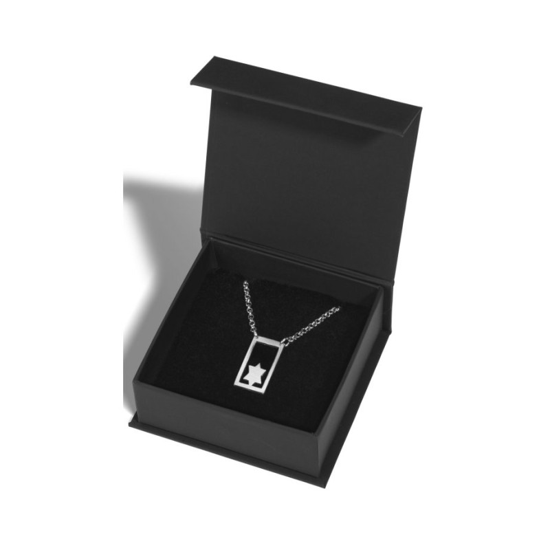 עדי סידלר שרשרת עמיד למים מנירוסטה סט... | תליון יהודי